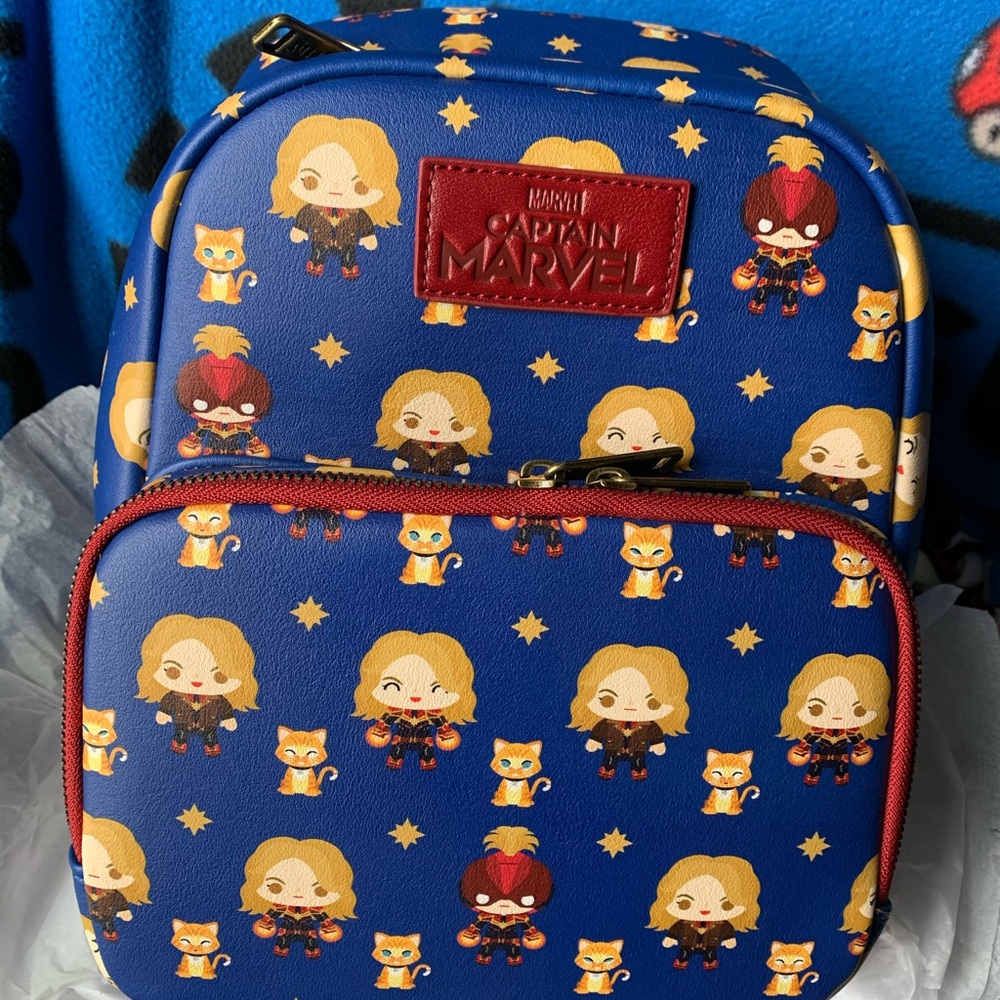 Loungefly Captain Marvel Chibi Mini Backpack